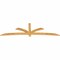 Ekena Millwork Davenport Timber Gable Bracket, Western Red Cedar, 108"W x 31 1/2"H x 2"D x 4"F, 7/12 Pitch GBW108X31X0204DAV00RWR - alternate 3